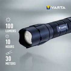 Varta F20 žepna svetilka, LED, 100 lm, 3xAAA