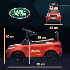 AIYAPLAY 2 V 1 električni avto za otroke 6V z licenco land rover, električni avto za otroke z glasbo, USB in MP3, hitrost 3Km/H, starost 18 Mesecev-5 let, 65x43x40 cm, rdeča