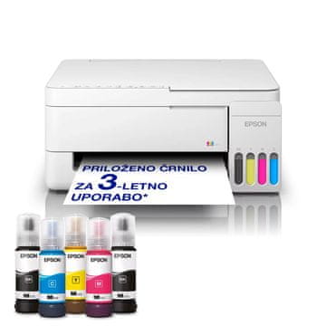 Epson EcoTank L3356 večfunkcijska brizgalna naprava, bela