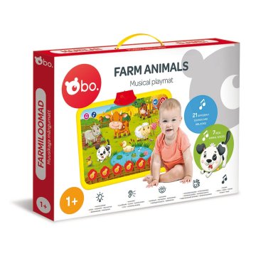 Northix Bo. Igralna podloga z zvoki "Farm Animals"