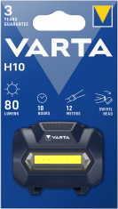 Varta H10 naglavna svetilka, LED, 80 lm, 3xAAA
