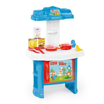Fisher-Price Otroški komplet kuhinjske opreme za igro s posodo in hrano 19 kosov
