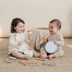 AIYAPLAY Glasbila za otroke, lesene glasbene igrače Montessori navdihnjene za otroke 3+, set tolkalskih glasbil s tamburinom in marakasami, darilo za dekleta in fante