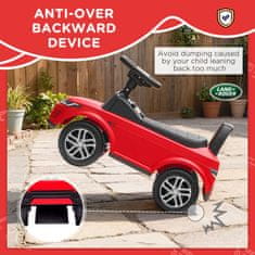 AIYAPLAY Macchina primi passi per bambini licenza land Rover discovery s clacson in spazio portaoggetti, auto per bambini v PP in acciaio, 65.5x28x42 cm, rosso