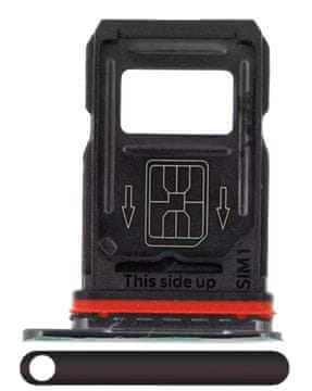 Originalni ORG nosilec SIM kartice za OnePlus 7 Pro, črne barve