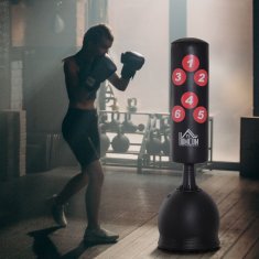 HOMCOM Talna boksarska vreča, boksarska vreča za odrasle in otroke, fit boxe borilne veščine (50x50x165cm)