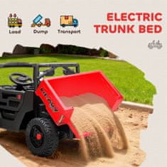AIYAPLAY Električni avtomobil za otroke UTV 12V terenski avto za otroke s prtljažnikom, 2 motorja, 3-Točkovni varnostni pas, daljinski upravljalnik, vzmetenje, USB, glasba, svetlobe, 1.8-3.7 km/h, 3-8 let