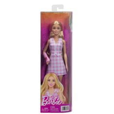 1423 Barbie Fashionista punčka z roza karirasto obleko in igralsko zasedbo