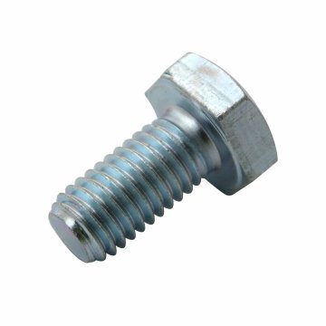 Šesterokotni vijak, polni navoj, M10x20, razred 8.8, DIN933, belo pocinkan, 5421051/2, 5421060/9