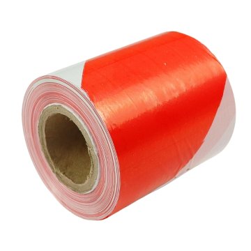 Opozorilni plastični trak za ograjo, bel in rdeč, širine 7 cm, dolžine 100 m