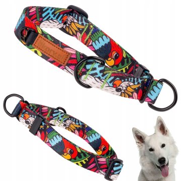 Ovratnica SAFE s pol-davilko za majhnega terierja 26-34 cm JUNGLE