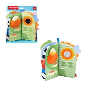 Fisher-Price Mehka knjiga aktivnosti za dojenčke z grizalom in ogledalom