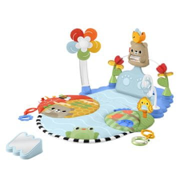 Fisher-Price Otroška telovadnica z mobilno napravo, ki se aktivira z brcanjem, in ogledalom