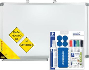 Idena Idena whiteboard tabla 90x60 cm - z dodatki (markerji, brisalec)