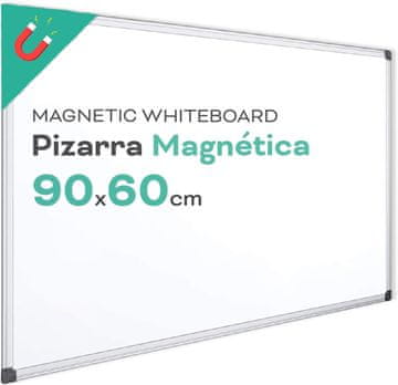 slomart OFITURIA magnetna tabla 120x90 cm - aluminijast okvir, gladka površina