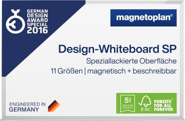Magnetoplan Magnetoplan Design SP Whiteboard tabla, 60x45 cm, bela, magnetna