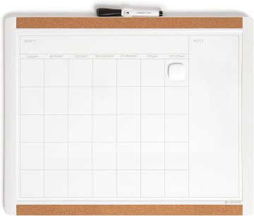 slomart U Brands magnetna whiteboard tabla, 51x41 cm, bel okvir
