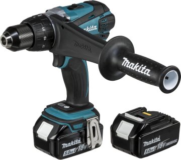 Makita Makita DDF458RTJ Akumulatorski vrtalnik/vijačnik, 18V, 5.0Ah, 2 akumulatorja, polnilec
