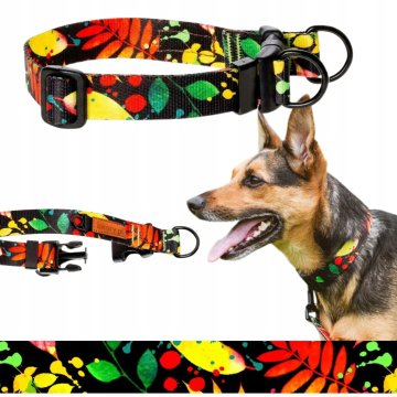 TRPEŽNA OVRTNICA ZA PSE z dvojno zaponko M 20 mm PSIHODELIA