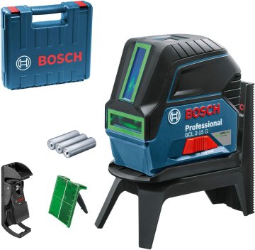 Bosch Bosch GCL 2-15 G zeleni križni laser z nosilcem