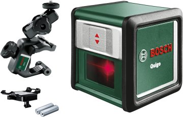Bosch Bosch Križni laserski nivelir Quigo z univerzalno vpenjalno roko MM 2