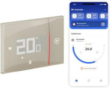 Bticino Bticino XM8002E New Smarther2 pametni WiFi termostat (podometni) - peščena barva