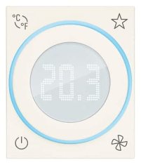 Vimar VIMAR 30811.B - Pametni termostat z IoT tehnologijo, Bluetooth 5.0 in vhodom za zunanji senzor temperature