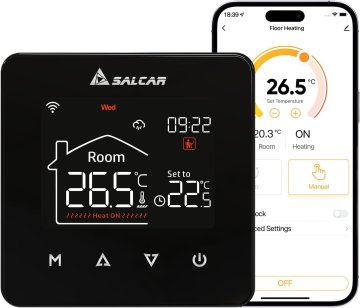 slomart SALCAR WiFi termostat za električno talno gretje