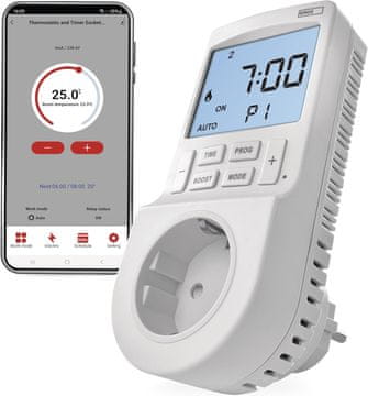 Emos EMOS GoSmart 2v1 Steckdosenthermostat in Timer z App
