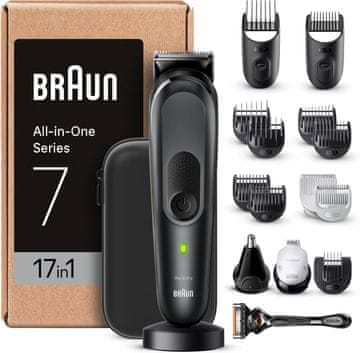 BRAUN Braun Trimmer Set 7, 17-v-1 multigroomer za brado, lase in telo