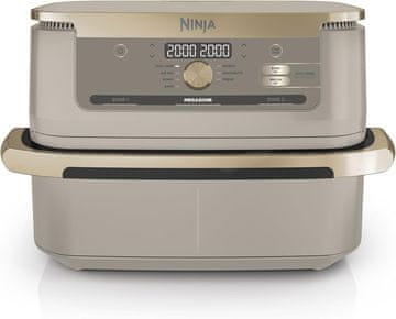 Ninja Ninja Foodi FlexDrawer Friteza na Vrući Zrak, Dual Zone, 10,4L, Kameno Zlato