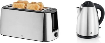 WMF WMF Bueno Pro Toaster z dolgim režo, 4 rezini, XXL toast, 870W & Bueno Grelnik vode iz nerj. jekla 1.7L