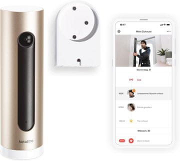 Netatmo Netatmo Pametna notranja nadzorna kamera z nosilcem - WLAN, Full HD
