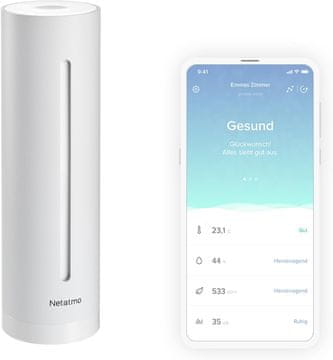 Netatmo Netatmo Pametni senzor zraka - CO2, temp., vlažnost, zvok (ponovitev)