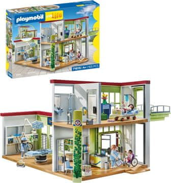 Playmobil PLAYMOBIL My Life Moderno bolnišnico 70191 - Z opremo in figurami