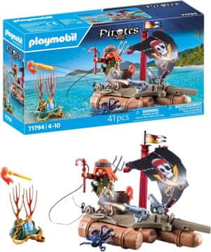 Playmobil PLAYMOBIL Pirates 71474 Reševanje zaklada s piratskim splavom