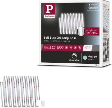 Paulmann Paulmann MaxLED 1000 COB LED trak 2,5m srebrn 6500K 30W