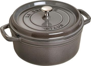 Staub STAUB Cocotte Gusseisen Bräter, okrogli, 18 cm, 1,7 L, grafitno sivi