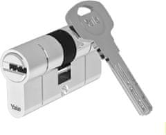 Yale Yale 2100 Euro profil dvojni cilindrični vložek 35/35 mm, krom z varnostno funkcijo
