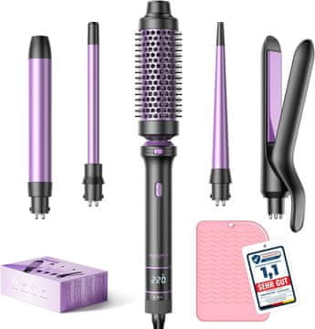 PRO BESTOPE PRO Set kodralnikov 5-v-1 z likalnikom in termalno krtačo (9-25mm)