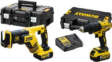 DeWalt DeWalt DCK2068P2T 18V kombinirani set (udarni vrtalnik DCD778 + sabljasta žaga DCS367)