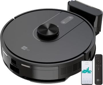 slomart aeco X5 VacuBot robotski sesalnik z funkcijo brisanja, 5000Pa za pasje dlake in tepihe