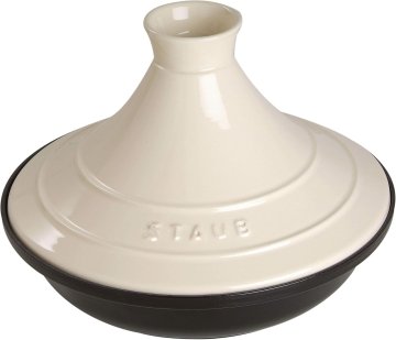 Staub STAUB Tajine 28 cm Gusseisen keramični pokrov, črno/krem