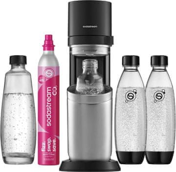 SodaStream SodaStream DUO vodni carbonator s 4x 1L steklenicami in CO₂ cilindrom