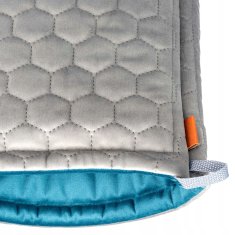 VISEČA MREŽA s KLETNIM PREDOROM HIŠICA ZA Glodavce Morski prašiček Degu 36×30 cm SIVA