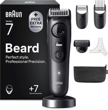BRAUN Braun Series 7 brivnik za brado BT7535, brezžični, siv