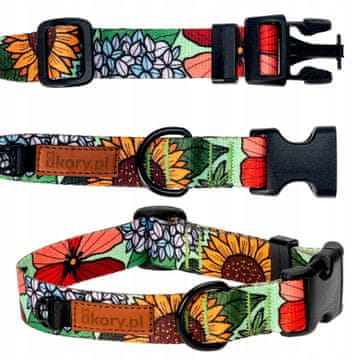 NASTAVLJIVA ovratnica za velikega psa, zlatega prinašalca, L/XL 30 mm, FLOWER