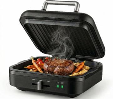 slomart Gadgy Kontaktni žar 1400W, plošče proti sprijemanju, izbira temperature