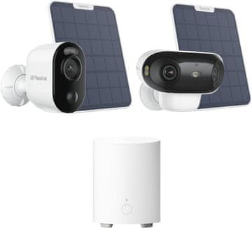 Reolink Reolink 4K Solarni Komplet za Nadzor: 2x WLAN Kamere z Napajanjem na Sončne Celice + Hub Mini