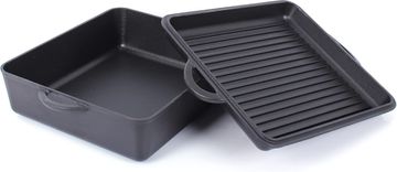 slomart ECHTWERK Universalni pekač iz litega železa 2-v-1 Set, Ø24 cm - že vnaprej obdelan
